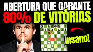 Carlsen REVELOU a Abertura que GARANTE 80% de Vitórias!!!