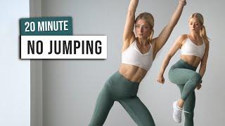 20 MIN NO JUMPING SWEATY HIIT - No Jumping Cardio Workout - No Repeat - Full Body Home Workout