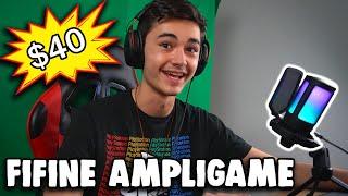 Fifine Ampligame microphone unboxing and review! ONLY $40!