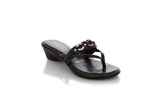 Italian Shoemakers "Wisteria" Wedge Thong Sandal