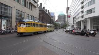 HTM PCC 1304 + PCC 1180 Toerist Tram Spui te Den Haag