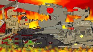 All series of KV-44 against the Steel Monsters of the HORDE - Cartoons about tanks