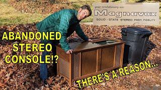 They Found A Broken Stereo Console On Trash Day...Let's Fix It!!