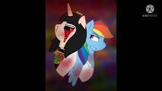 Alana creepy and Rainbow Factory speedpaint-MLP