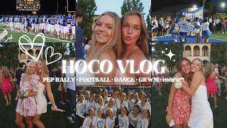 junior homecoming VLOG + grwm (pep rally, hoco football game + dance, etc.!!)