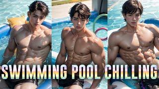 SWIMMING POOL CHILLING [AI Art Lookbook] #aiart #ailookbook #aimodel