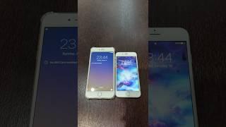 iPhone 6 Plus on iOS 9 vs iPhone 6s on iOS 10 boot up test #shorts #iphone6plus #ios9 #iphone6s #ios