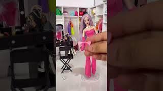 Barbie Pink Outfit Transformation!  #shorts #barbie #barbiedoll