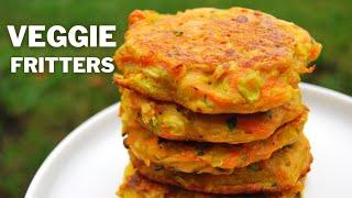 Vegan Vegetable Fritters in 15 MINUTES! Vegetable Patties Recipe