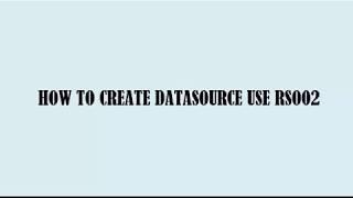 How To Create Data Source in SAP R/3 use RSO2