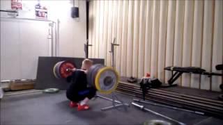 Milko Tokola присидает 245Kg