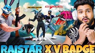 V BADGE X RAISTAR VS BIGGEST LIVE STREAMER  Rai Won New Gun  आजा Ansh Bond 1 Vs 50 में!! 