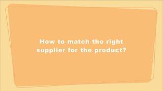 How to match the right supplier for the product - DSers