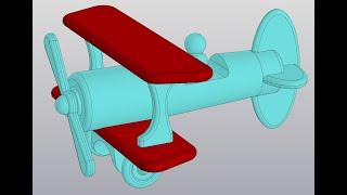 Видеоуроки Компас 3D V18. Сборка самолетика. 1 Крылья