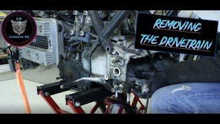 BMW  K100 Cafe Racer Build - Removing the drivetrain - C.P. Customs #2