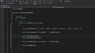 How to Sort Arrays In Ascending and Descending Order In C# (String and Int Arrays)