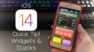 iOS 14 Quick Tip! - Widgets & Stacks!