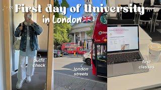 First day of university vlog | international student in London