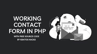 Working Contact Form In PHP - Kratos Hacks