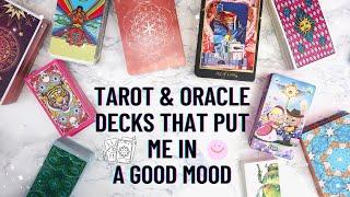 Good mood Tarot decks (& oracle decks) #goodmooddecks ️ (cos the world is a  on )