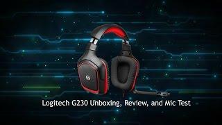 Logitech G230 Unboxing, Review, & Mic. Test | Syba USB Adapter