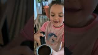 Making Coffee for Mom & Dad!  #shorts  #coffee  #kidsyoutube #morningroutine