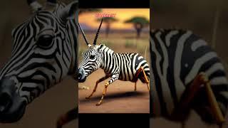 Zebra and Ant Merge | Animal Merge | Alone Creative #halloween #beats #phonk #electrobeats #trapcore