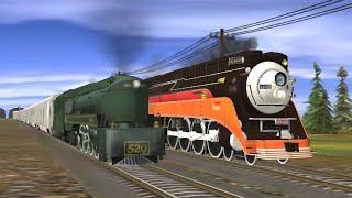 Exciting Trainz Race: SP GS-4 Daylight Vs. SAR 520 (Viewer’s Request)