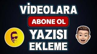 Abone Ol Animasyonu | Abone Ol yazısı nasıl yapılır? | Green Screen Subscribe Effect