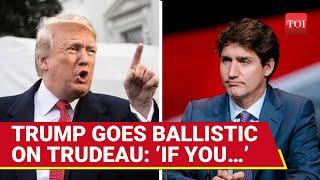 Trump Comes Out Swinging At Trudeau, Slaps Back With Immediate Retaliation Amid Tariff War | WATCH