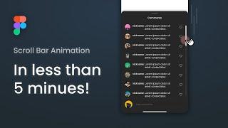 How to Create a Scroll Bar Animation in Figma Using Smart Animate!