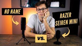 Razer Seiren Mini Test und Vergleich mit No-Name China Mikrofon [deutsch]