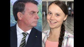 Bolsonaro fugiu de Davos com medo de encontrar Greta Thunberg e Jane Fonda lá