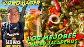 Como Hacer Chiles En Vinagre! Los Mejores Jalapeños Organicos!️