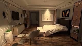 Bedroom Lighting Design and Modeling - Dialux evo