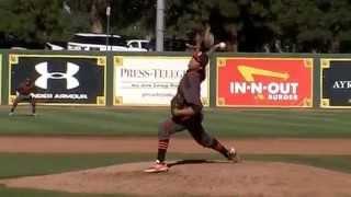 Mitchell Kovary of Huntington beach High School for the CG Shutout CIFSS D1 semi finals over Norco