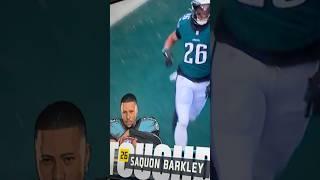 Saquon Barkley AMAZING RUN/Scores 1st Eagles Touchdown. Eagles vs Commanders Highlights #shorts #fyp