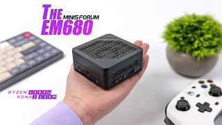 The Worlds Smallest Ryzen Gaming PC Ever! Minisforum EM680 Hands On First Look