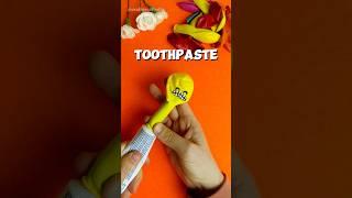 DIY anti-stress toys using toothpaste 