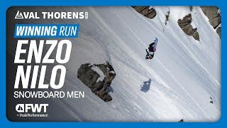 Enzo Nilo Snowboard Men Winning Run I FWT 2025 Val Thorens Pro