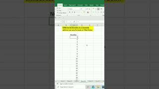 5000 Serial number in 5 Seconds #excelvideo #excel #trick #shortvideo #video #short #serial #data