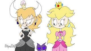 Bowsette and peach