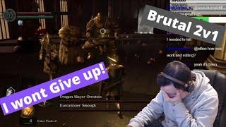 ElfioO Plays Dark Souls a Brutal 2v1 Boss fight