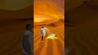 Thehumanbody  transports water, greeningthedesert is funny special effects desert greening#p1800