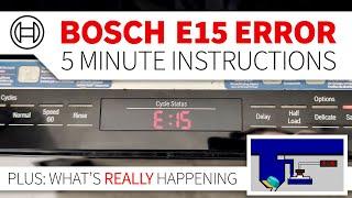 How to Fix Bosch E15 Error - Dishwasher Code E:15