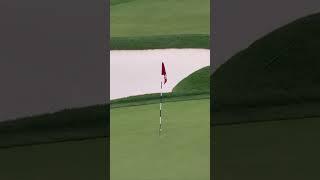 Shake, rattle and in! Thomas Detry's approach on No. 14 is  worthy.