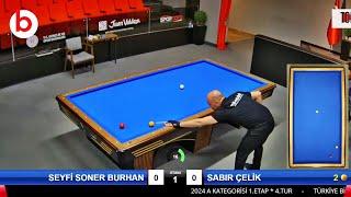 SABIR ÇELİK vs SEYFİ SONER BURHAN | 3 Cushion Billiards Championship 2024 ANKARA