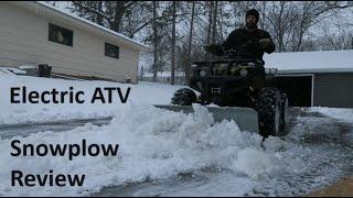 Can an Electric ATV plow snow?