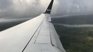 Beautiful Rainbow during Landing at Suva Fiji Airport