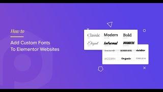 How to Add Custom Fonts in Elementor Free  Easy Tutorial